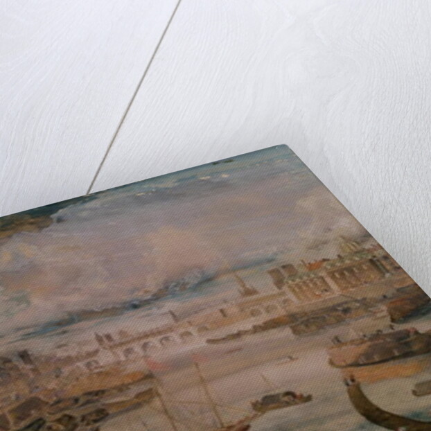 View of the Seine, the Grande Galerie of the Louvre and the College des Quatre Nations, c.1680 by French School