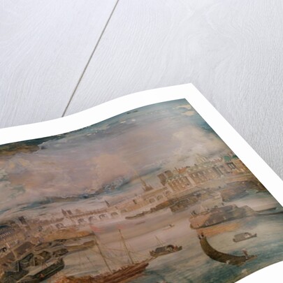 View of the Seine, the Grande Galerie of the Louvre and the College des Quatre Nations, c.1680 by French School