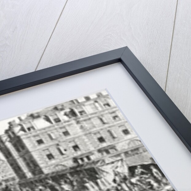 The Congestion in Paris, Pont Neuf from the Rue Dauphine by Nicolas Guerard