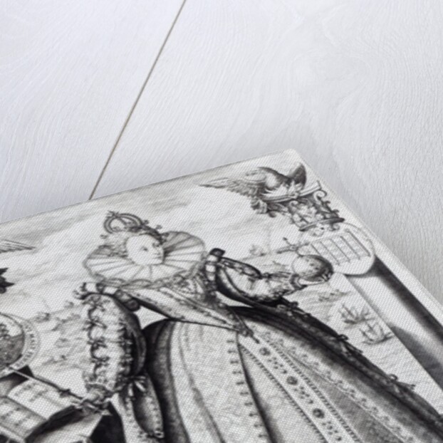 Queen Elizabeth I 1596 by Crispin I de Passe