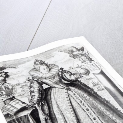Queen Elizabeth I 1596 by Crispin I de Passe