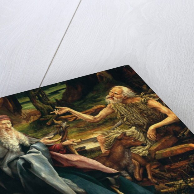 St. Anthony and St. Paul, detail from the Isenheim Altarpiece, 1512-15 by Matthias Grunewald