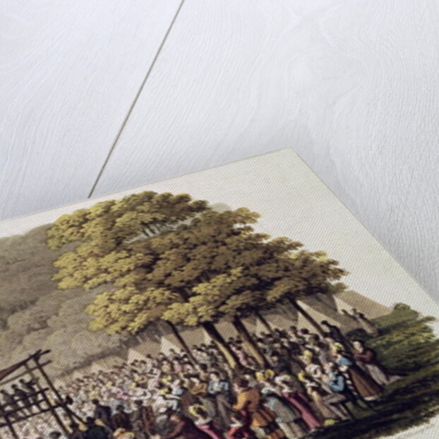 Camp Meeting of the Methodists in North America by Jacques (after) Milbert