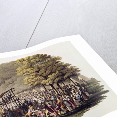 Camp Meeting of the Methodists in North America by Jacques (after) Milbert