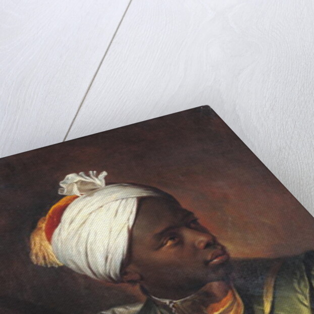 Portrait of a black man holding a bow, c.1697 by Hyacinthe Francois Rigaud