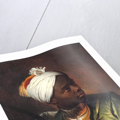 Portrait of a black man holding a bow, c.1697 by Hyacinthe Francois Rigaud