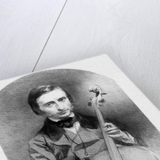 Portrait of Jacques Offenbach 1850 by Alexandre Laemlein