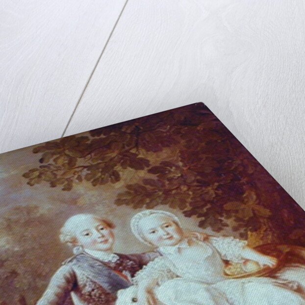 Charles of France Count of Artois and his Sister, Clothide 1763-64 by Francois-Hubert Drouais