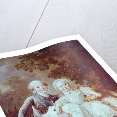 Charles of France Count of Artois and his Sister, Clothide 1763-64 by Francois-Hubert Drouais