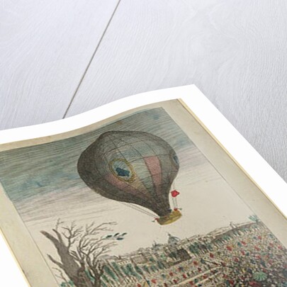 Hot-Air Balloon Experiment by the Montgolfier Brothers and Francois Pilatre de Rozier at Lyon, 19th January 1784 by French School