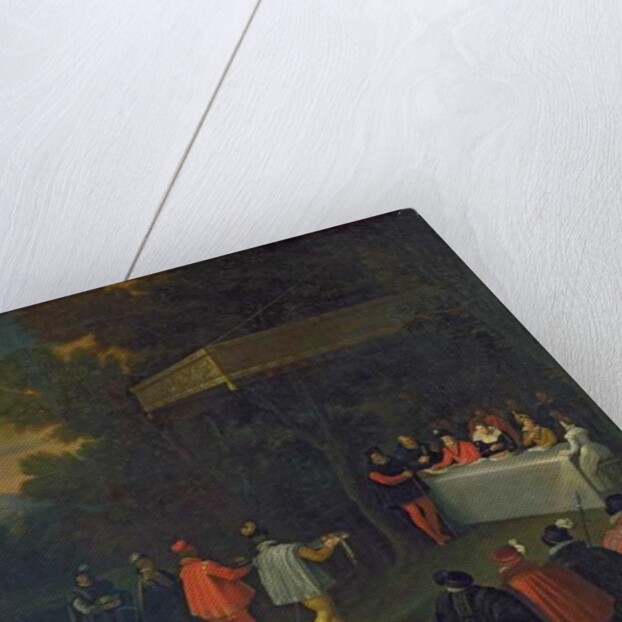 A Meal served to Henri IV Marie de Medicis Elisabeth de France and the Dauphin Louis in the Forest of Fontainebleau, after 1590 by Nicolas Labbe