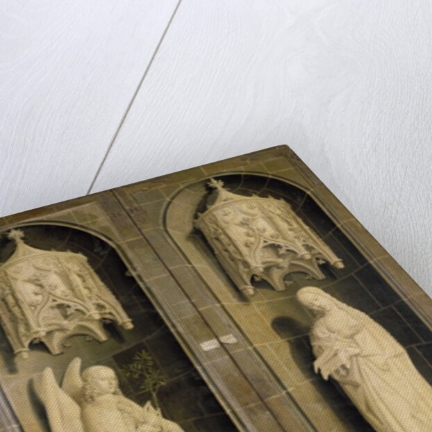 The Annunciation, outer panel from the Triptych of Moses and the Burning Bush, c.1476 by Nicolas Froment