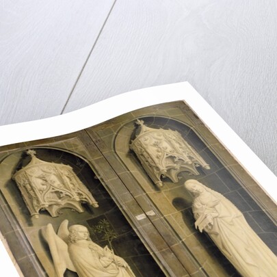 The Annunciation, outer panel from the Triptych of Moses and the Burning Bush, c.1476 by Nicolas Froment