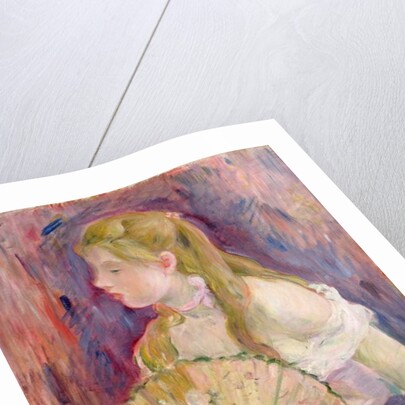 Young Girl with a Fan, 1893 by Berthe Morisot