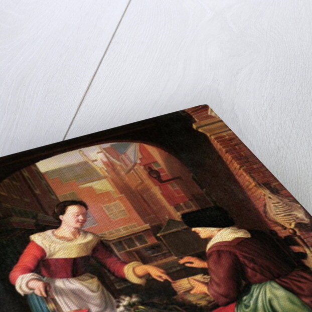 The Vegetable Seller by Gerrit or Gerard Dou