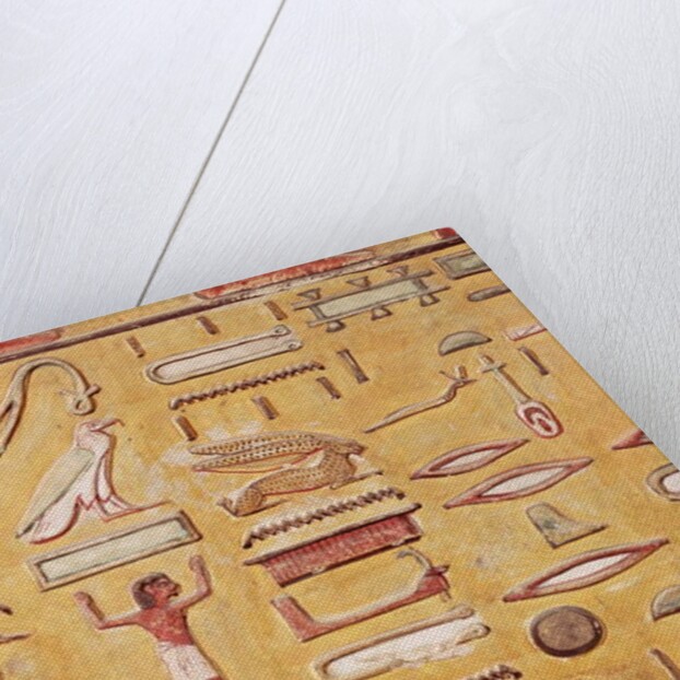 Hieroglyphics by Egyptian 19th Dynasty