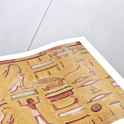 Hieroglyphics by Egyptian 19th Dynasty