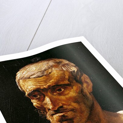 Head of a Shipwrecked Man, study for the Raft of Medusa, 1817-19 by Theodore Gericault