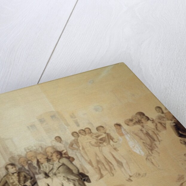 Napoleon I Visiting the Sevene Brothers' Factory in Rouen, November 1802, 1804 by Jean-Baptiste Isabey