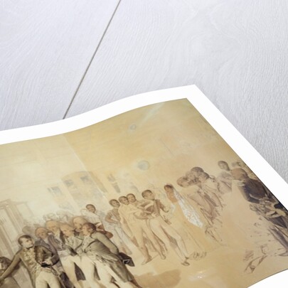 Napoleon I Visiting the Sevene Brothers' Factory in Rouen, November 1802, 1804 by Jean-Baptiste Isabey