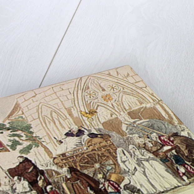 Clergy Leaving the Church after the Sale of Church Property by French School