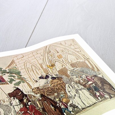 Clergy Leaving the Church after the Sale of Church Property by French School