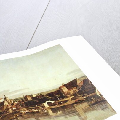 View of Pirna from the right bank of the Elbe, c.1753 by Bernardo Bellotto