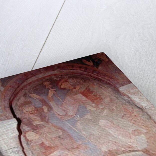 The Martyrdom of St. Lawrence in the presence of the prefect Dacien, early 12th century by Romanesque