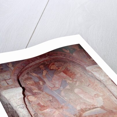 The Martyrdom of St. Lawrence in the presence of the prefect Dacien, early 12th century by Romanesque