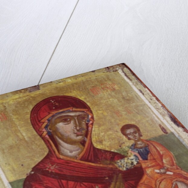 Iconostasis of Podvrh, Montenegro, Virgin and Child, 1665 by School Montenegran