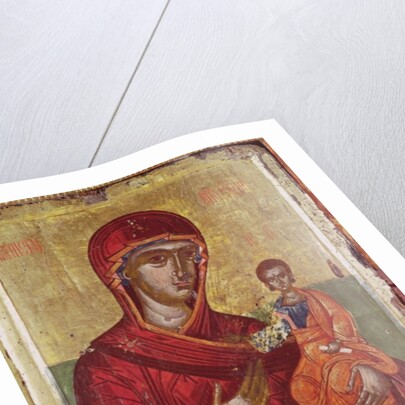 Iconostasis of Podvrh, Montenegro, Virgin and Child, 1665 by School Montenegran