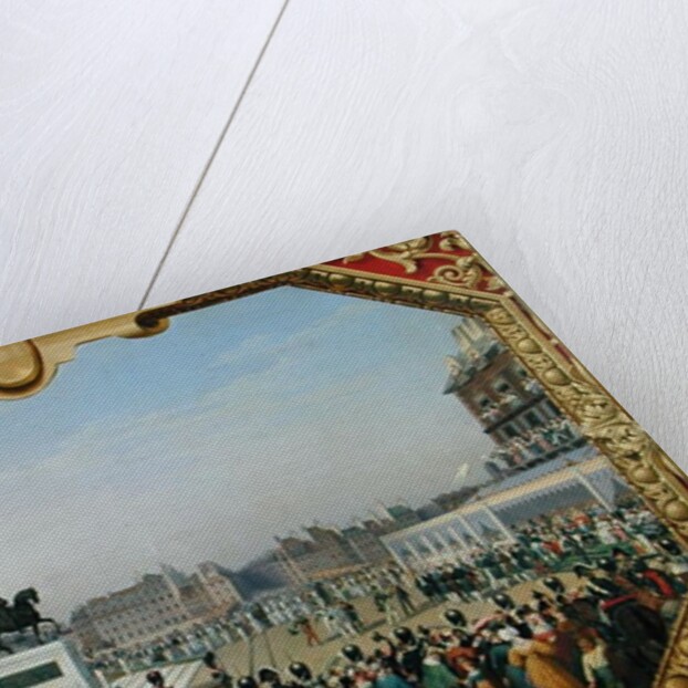 Re-establishment of the Statue of Henri IV on Pont Neuf, 25th August 1818 by Hippolyte Lecomte