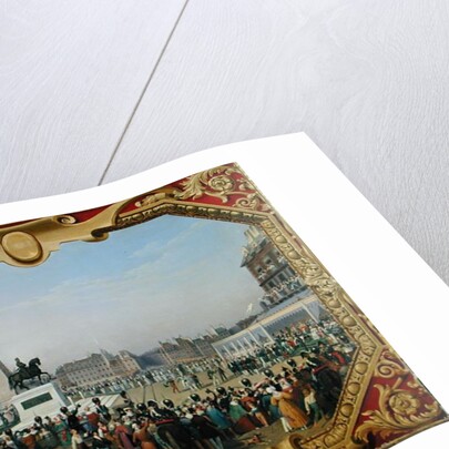 Re-establishment of the Statue of Henri IV on Pont Neuf, 25th August 1818 by Hippolyte Lecomte