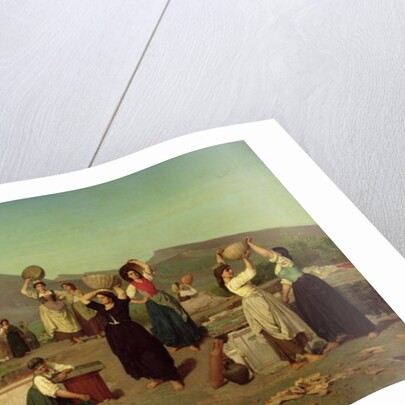 The Excavations at Pompeii, 1865 by Edouard Alexandre Sain