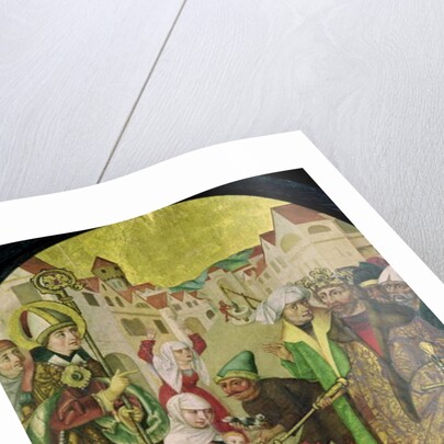 St. Stanislas watching the punishment of unfaithful wives as commanded by King Boleslas II by Polish School