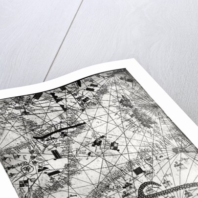 Detail from the Catalan Atlas, 1375 by Abraham Cresques