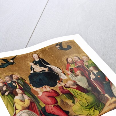 The Virgin in Glory with the Apostles, central panel of a triptych, late 15th century by Master of the Lyversberg Passion