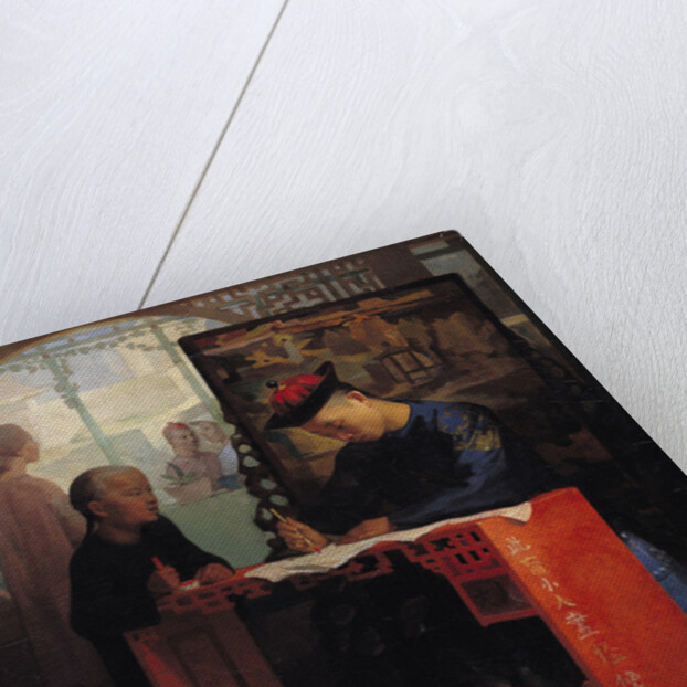 The Young Chinese Scribe by Theodore Delamarre