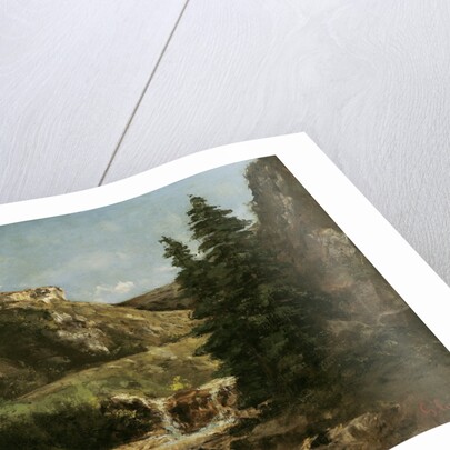 Landscape near Ornans, c.1858 by Gustave Courbet