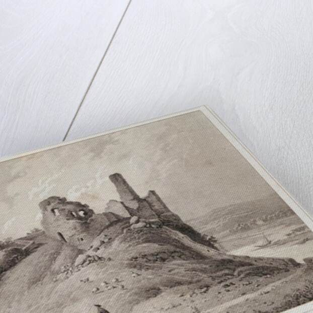 View of Berwick Castle, Berwick-upon-Tweed by Francois Alexandre Pernot