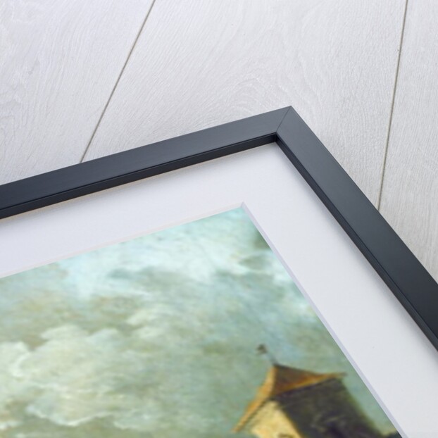 Washerwomen in the Moat of an Italian Villa by Hubert Robert