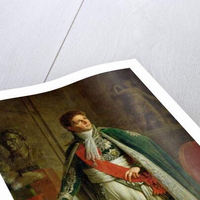 Louis Alexandre Berthier Showing a Map of the Forest of Fontainebleau, 1808 by Jacques Augustin Catherine Pajou