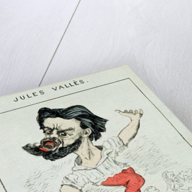 Caricature of Jules Valles by Paul Rega