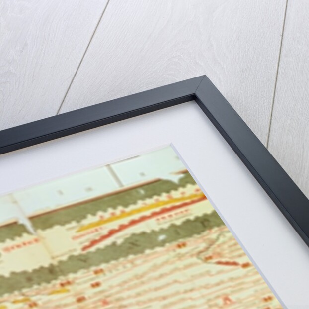 Detail of Constantinople and the Middle East from the Peutinger map copy by Anonymous