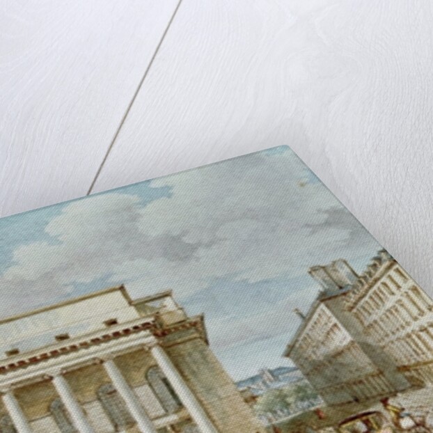 View of the Facade of the Theatre Italien by Victor Jean Nicolle
