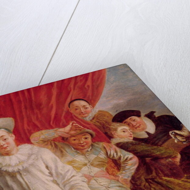 Actors of the Italian Comedy, 18th century by Jean Antoine Watteau