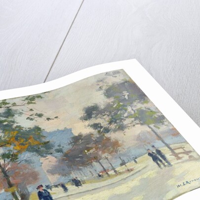 The Arc de Triomphe in Autumn, Paris by Jules Ernest Renoux