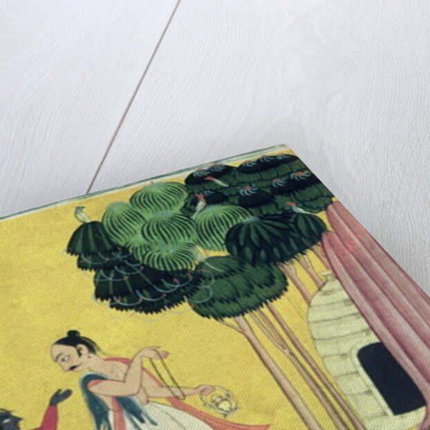 Rama and Lakshmana accompanied by Visvamitra by Indian School