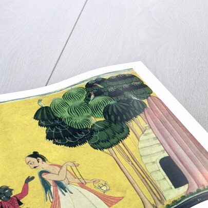 Rama and Lakshmana accompanied by Visvamitra by Indian School