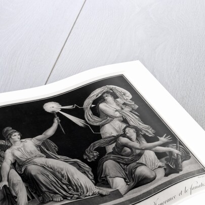 Liberty armed with the sceptre of reason striking down Ignorance and Fanaticism, 1793 by Simon Louis (after) Boizot